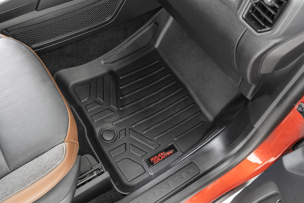 Rough Country Floor Mats Fr & Rr Ford Bronco Sport 4Wd (2021-2023) M-51323
