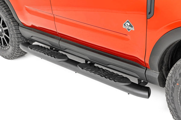 Rough Country Oval Nerf Steps Black Fits Ford Bronco Sport 4WD (2021-2023) 21006
