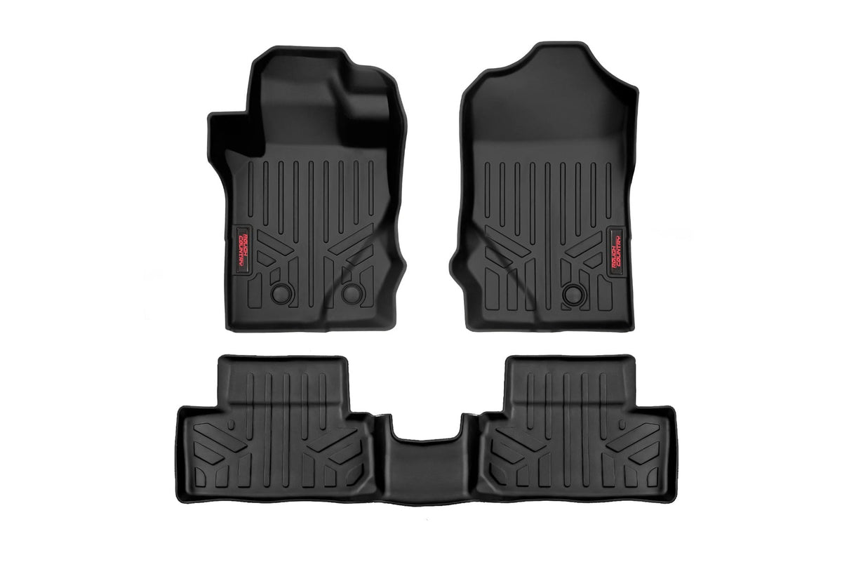 Rough Country Floor Mats Front & Rear Fits Ford Bronco (2 Door) 4WD (2021-2023) M-51632
