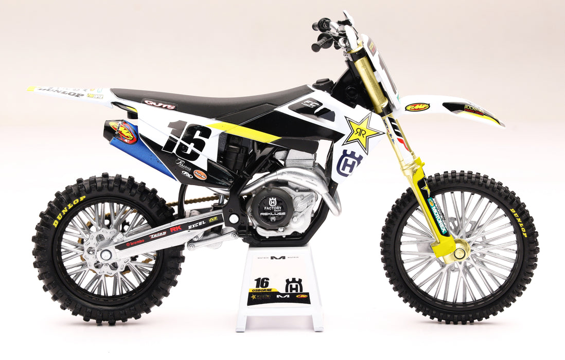 New Ray Toys - Husqvarna Rockstar Team FC450 (Zach Osborne #16)/ Scale - 1:12 (58243)