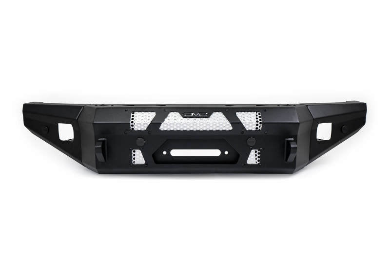 Dv8 Offroad Winch Front Bumper For 2021+ Ford Bronco Optional Bull Bar Auxiliary Light Mounts Reinforced D-Ring Mounts Accepts Oem Skid Plates & Sensors Made To Overland Series FBBR-01