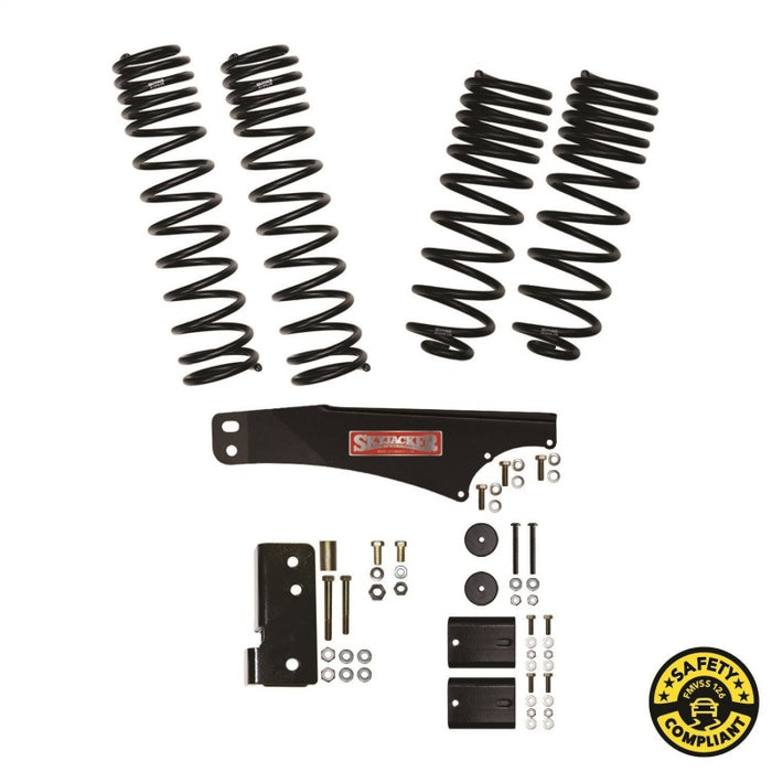 Skyjacker 07-18 compatible with Jeep Wrangler (JKU) 2.5in Lift Kit Component Box w/ Dual Rate Long Travel Springs JK25BLT