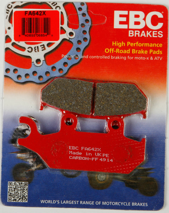 EBC Brakes FA642X Carbon X Series Disc Brake Pad, Black, One Size