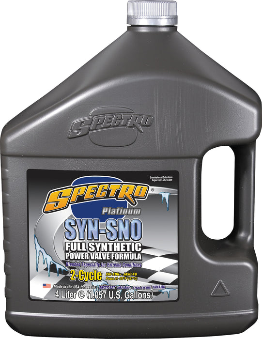 Spectro T.SYNSNO 100% Synthetic Snowmobile Oil Power Valve Formula, 1 Gallon