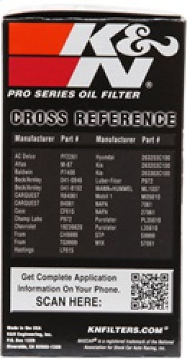 K&N Oil Filter for Hyundai/Kia V6 06-08 Azera/Sonata/Sedona/07-08 Santa Fe/07 Veracruz/07-09 Amanti PS-7022