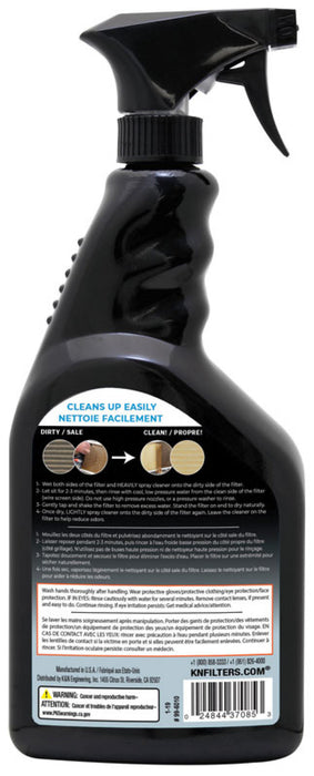 K&N Hvac Filter Cleaner: 32 Oz Spray Bottle Filter Cleaner And Refresher;