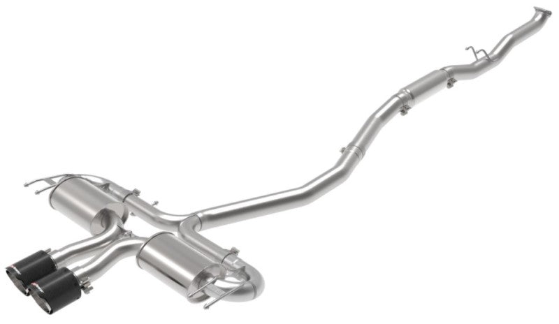 aFe Takeda 3in 304 SS Cat-Back Exhaust System w/CF Tips 17-20 Honda Civic Sport L4-1.5L (t) 49-36624-C