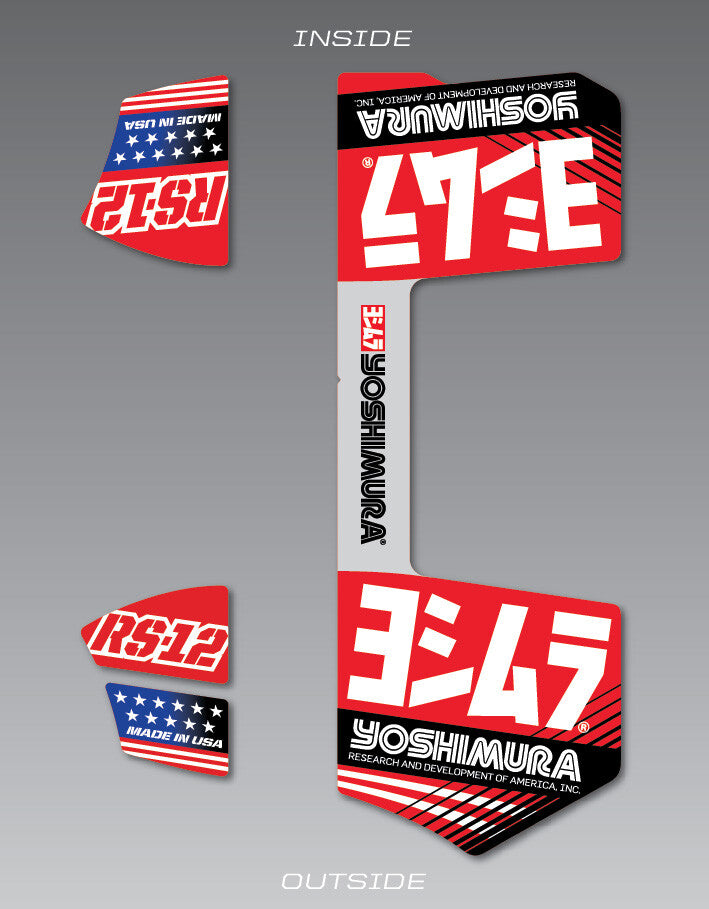 Fits Yoshimura Rs12 Muffler Decal Set RS12NB005R — ROCO 4X4