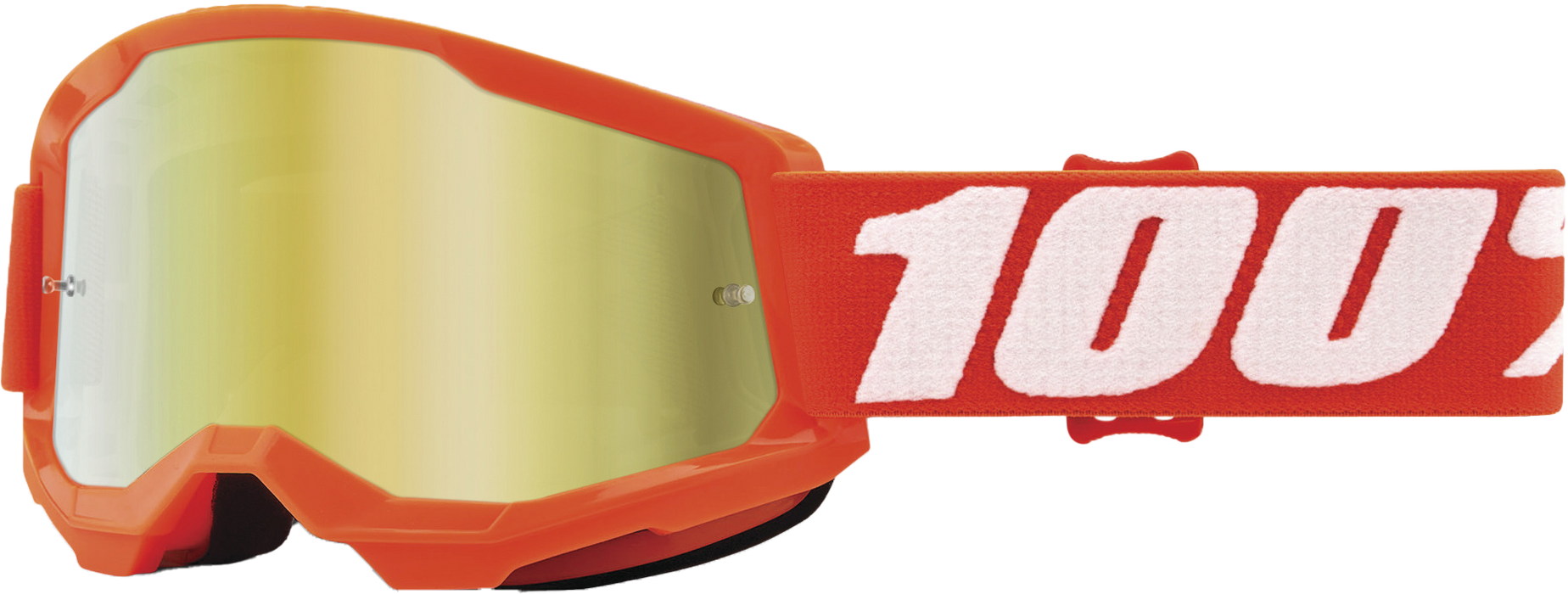 100% STRATA 2 JUNIOR Goggle Orange - Mirror Gold Lens