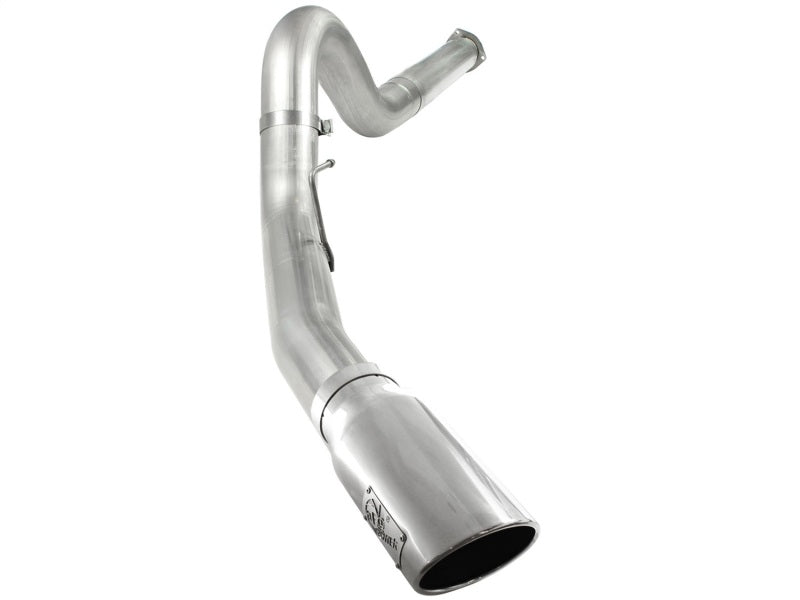 aFe Atlas 5in DPF-Back Aluminized Steel Exh Sys, Ford Diesel Trucks 11-14 v8-6.7L (td) Polished tip 49-03055-P