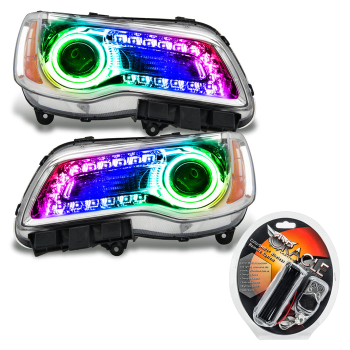 Oracle 11-14 Chrysler 300C SMD HL Chrome NON HID ColorSHIFT DRL ColorSHIFT SEE WARRANTY 7730-330