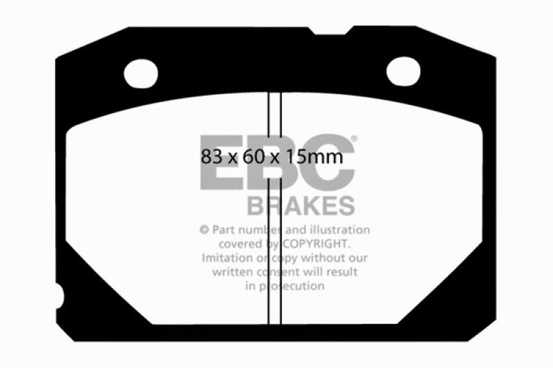 EBC 2018+ compatible with Jeep Wrangler (JL) Ultimax Rear Brake Pads UD2172