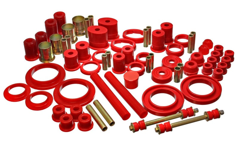 Energy Suspension 85-93 Ford Mustang Red Hyper-flex Master Bushing Set 4.18113R