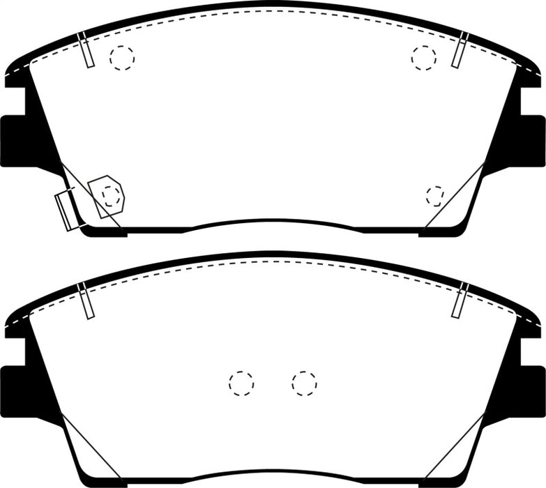 EBC 2016+ Hyundai Tuscon Ultimax2 Front Brake Pads UD1847