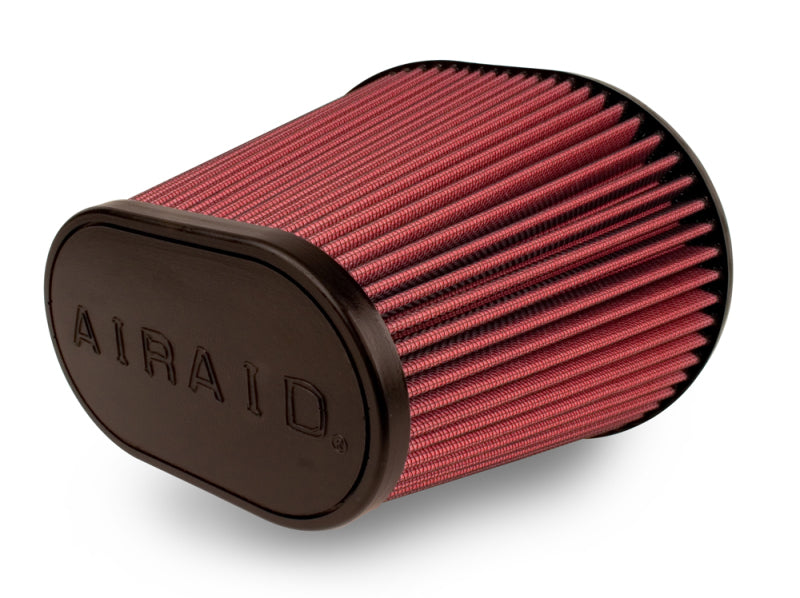 Airaid Universal Clamp-On Air Filter: Oval Tapered; 6 In (152 Mm) Flange Id; 7 In (178 Mm) Height; 9 In X 7.25 In (229 Mm X 184 Mm) Base; 6.25 In X 3.75 In (159 Mm X95 Mm) Top 721-479