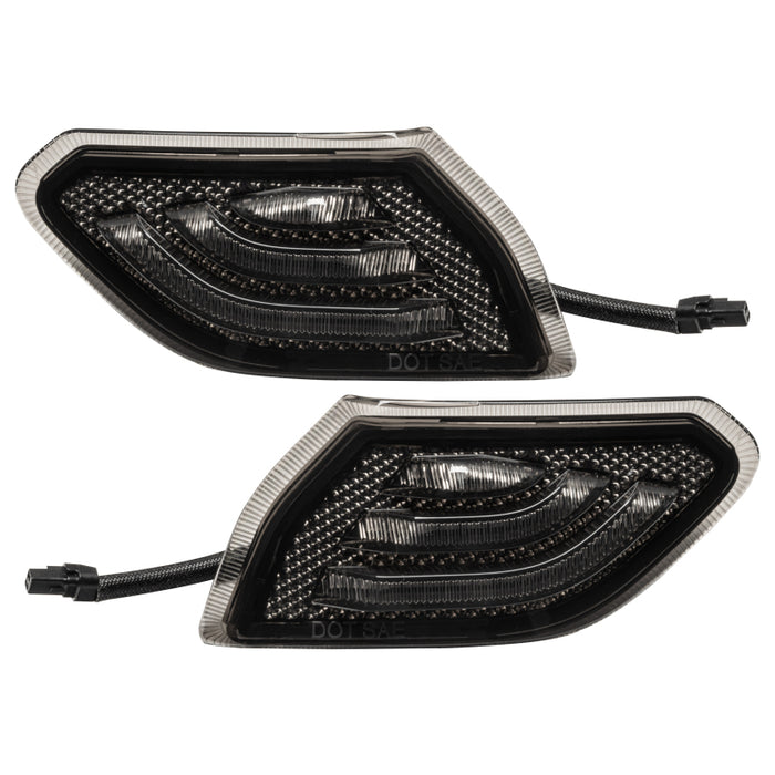 Oracle Lighting Fits Jeep Wrangler Jl Smoked Lens Led Front Sidemarkers Mpn: