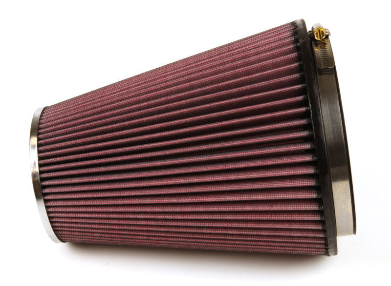 K&N Universal Clamp-On Engine Air Filter: Washable and Reusable: Round Tapered; 6 in (152 mm) Flange ID; 9 in (229 mm) Height; 7.5 in (191 mm) Base; 4.5 in (114 mm) Top , RC-5046