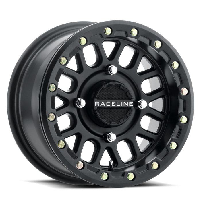 Raceline Podium Beadlock 14X7 Atv/Utv Wheel Satin Black (4/137) +10Mm A93B-47037+10