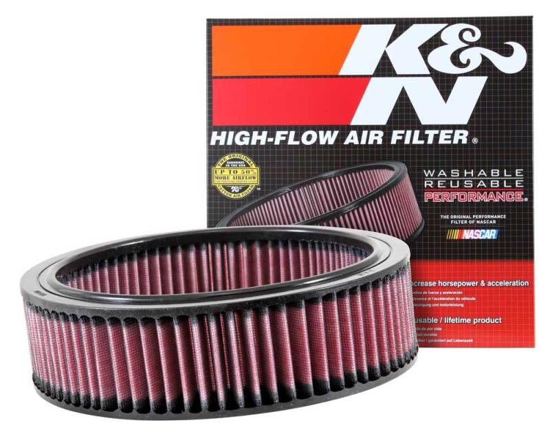 K&N E-1100 Round Air Filter for AMC/JEEP/CHRYLSLER/DODGE/PLY, 1964-2001