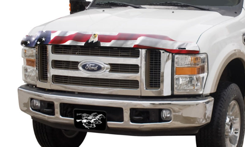Stampede Vigilante Premium Hood Protector Compatible With Ford (American Flag With Eagle) 312-30