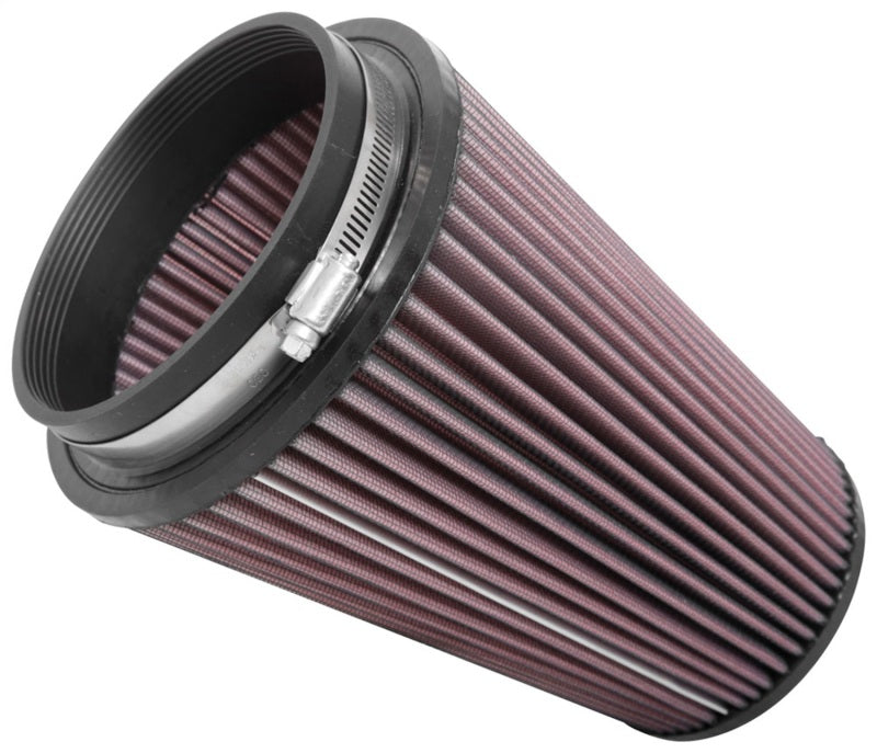 K&N Universal Clamp-On Air Filter: High Performance, Premium, Washable, Replacement Filter: Flange Diameter: 5 In, Filter Height: 8.75 In, Flange Length: 1 In, Shape: Round Tapered, RU-2815