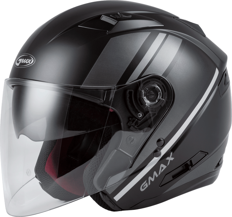 Gmax Of-77 Reform Open Face Helmet (Matte Black/Silver) 3Xl O1776819