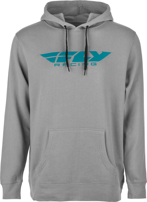 Fly Racing 354-01362X Fly Corporate Pullover Hoodie Grey/Blue 2X