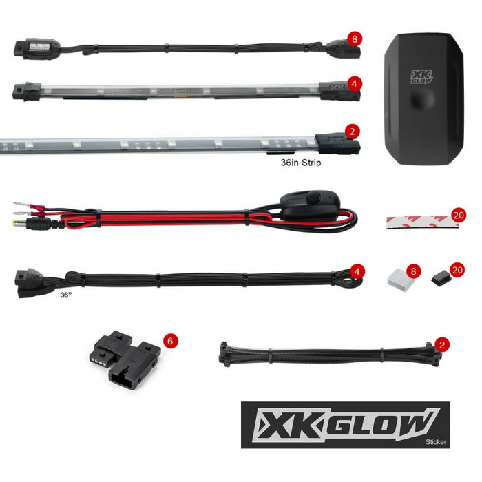 Xk Glow Snowmobile Accent Led Light Kit XK-SNOW-STA
