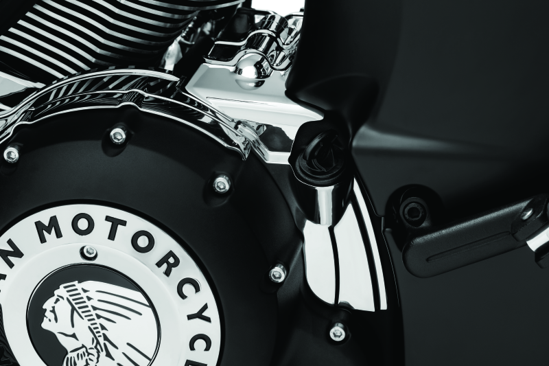 Kuryakyn Motorcycle Accessory: Rear Oil Panel Accent For 2019-20 Indian Motorcycles, Chrome 5707