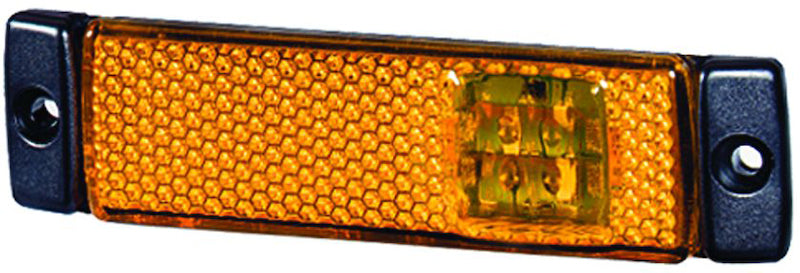 Hella 8645011 LED Side Marker Lamp Rectangle Amber Lens