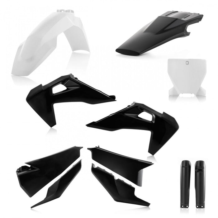 Acerbis Full Plastic Kits For Husqvarna Black/White () 2726551035