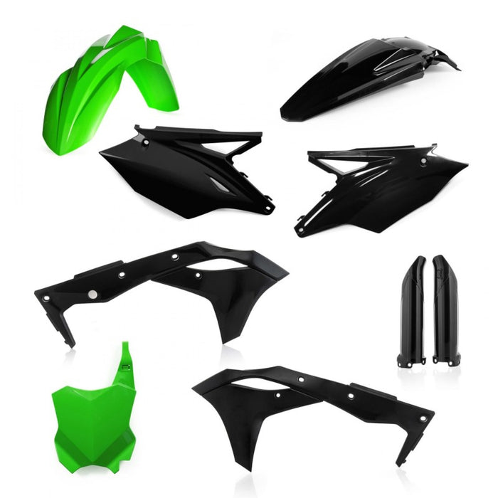 Acerbis 2685821089 Full Plastic Kit - Green/Black