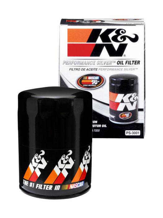 K&N Oil Filter for Ford/Audi/VW/Toyota/Mercury/Mazda/Compatible with Nissan/Compatible with Dodge/Lincoln/Volvo 3.656in OD PS-3001