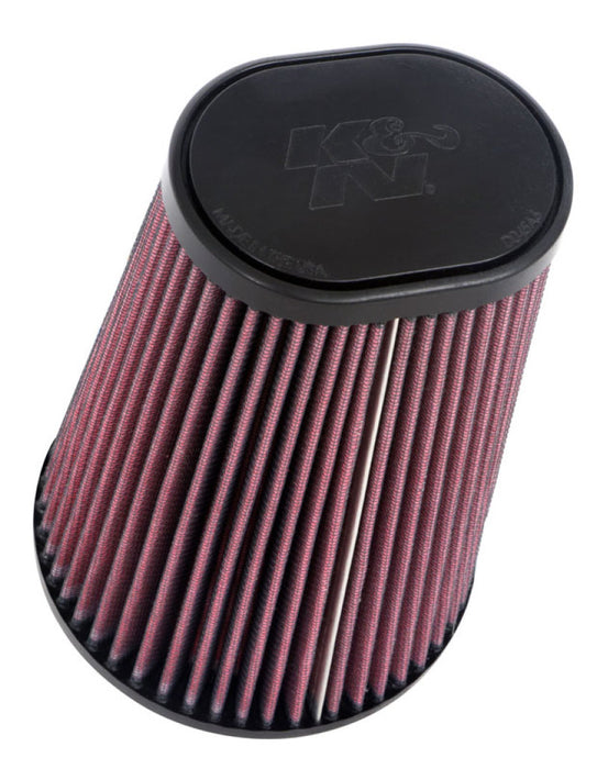 K&N Universal Clamp-On Air Filter: High Performance, Premium, Washable, Replacement Filter: Flange Diameter: 4.5 In, Filter Height: 8 In, Flange Length: 0.625 In, Shape: Tapered Oval, Ru-1021 RU-1021