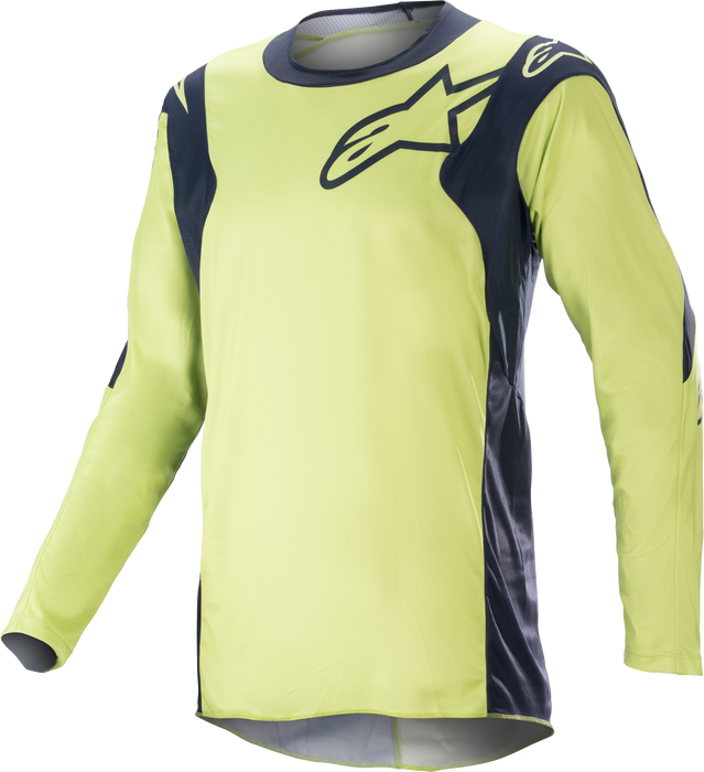 Alpinestars 2023 Racer Hoen Jersey (Night Navy Fluorite Green, X-Large)