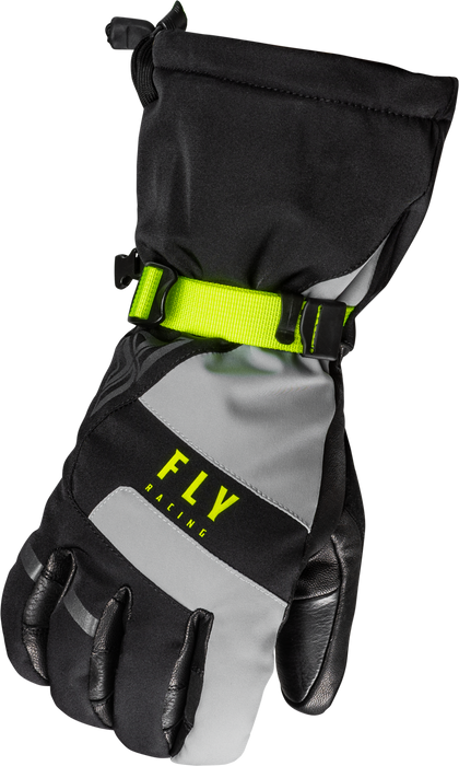 Fly Racing 2023 Snow Highland Glove (Black/Grey/Hi-Vis, XX-Large)