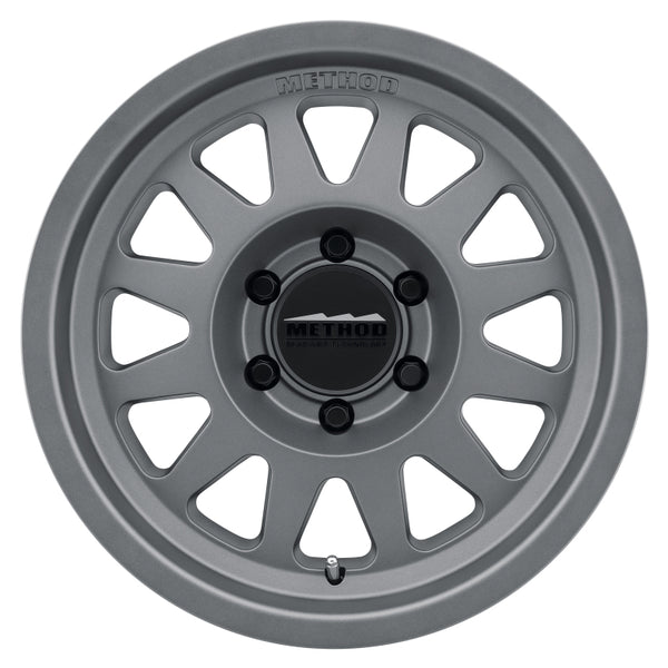 Method MR704 17x8.5 0mm Offset 8x6.5 130.81mm CB Matte Titanium Wheel MR70478580800
