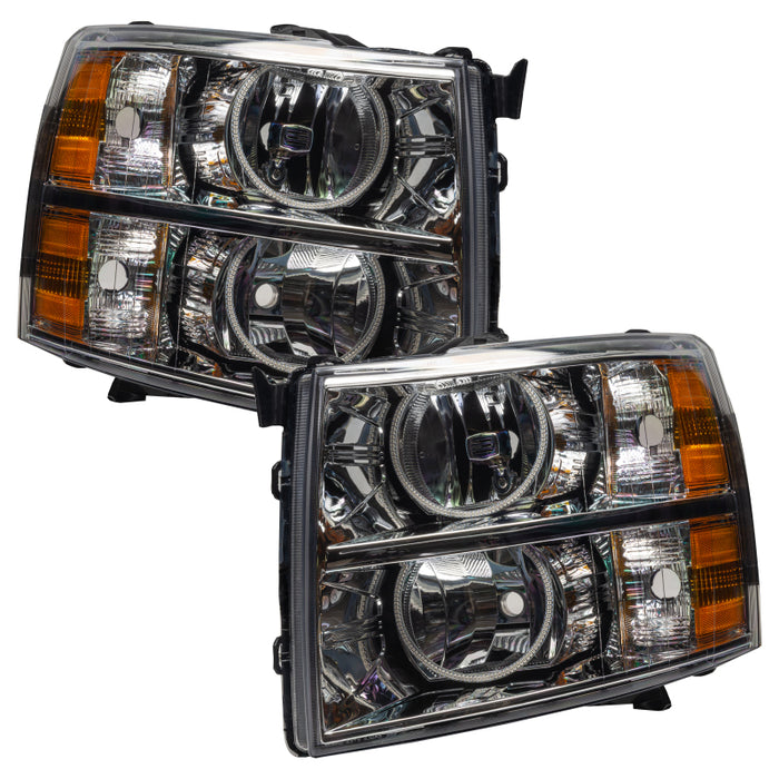 Oracle Lighting 07-13 Chevrolet Silverado Pre-Assembled LED Halo Headlights Green SEE WARRANTY 7007-004