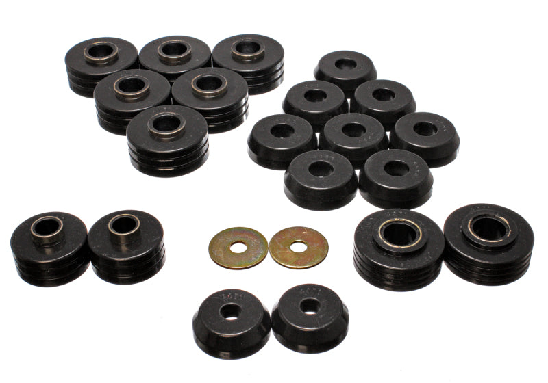 Energy Suspension 80-96 Ford Bronco 4WD Black Body Mount Set 4.4109G