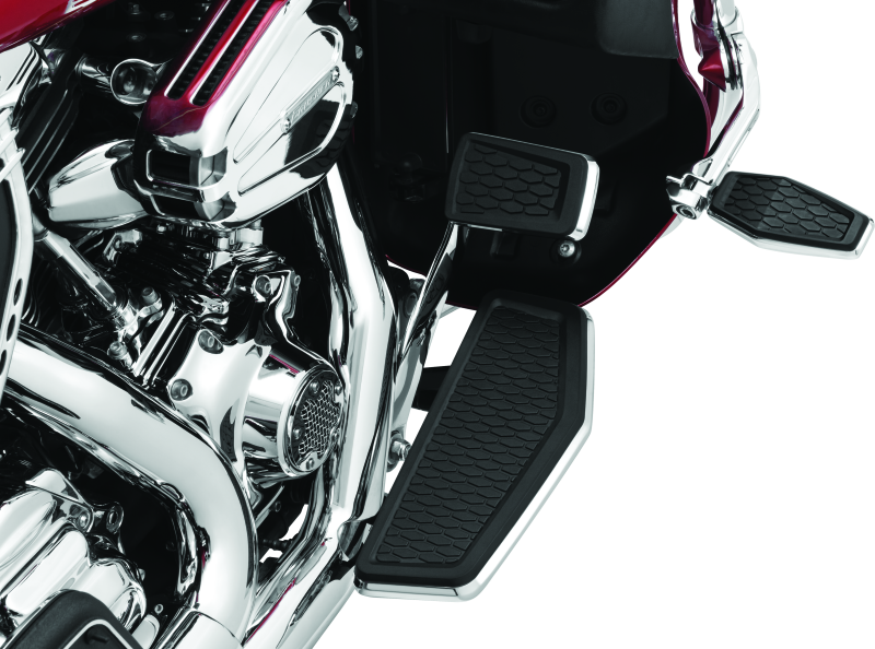 Kuryakyn Motorcycle Foot Control: Hex Brake Pedal Pad For 1980-2019 Harley-Davidson Fl Motorcycles, Chrome 5914
