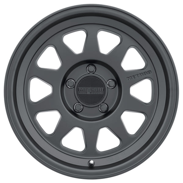 Method MR316 17x8.5 0mm Offset 5x5 71.5mm CB Matte Black Wheel MR31678550500