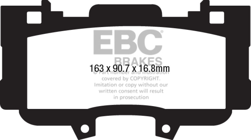 EBC 2015+ Ford Mustang 5.0L Bluestuff Front Brake Pads DP53042NDX