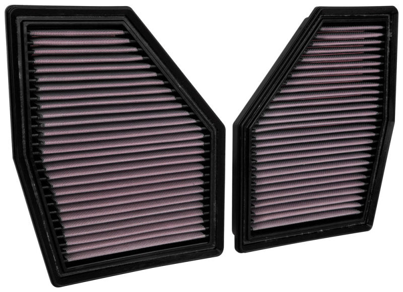 K&N 33-3155 Air Panel Filter for BMW M550i V8-4.4L F/I 2020 (2 PER BOX)