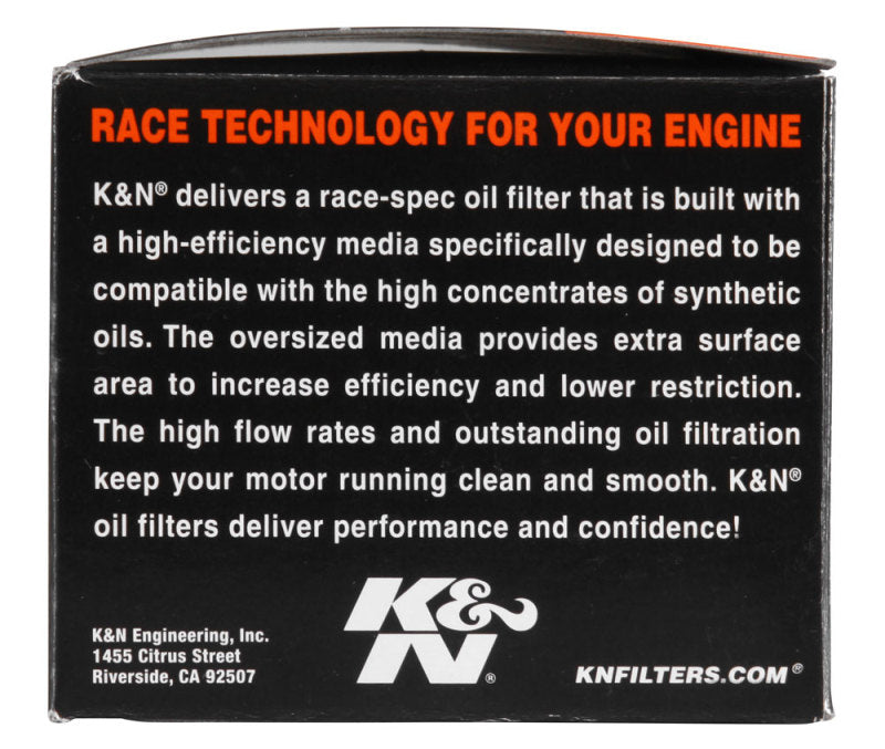 K&N Motorcycle Oil Filter: High Performance, Premium, Designed To Be Used With Synthetic Or Conventional Oils: Fits Select Piaggio, Aprilia, Peugeot, Malaguti, Gilera Vehicles, Kn-184 KN-184