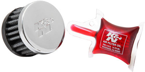 K&N Vent Air Filter/ Breather: High Performance, Premium, Washable, Replacement Engine Filter: Flange Diameter: 0.625 In, Filter Height: 1.5 In, Flange Length: 0.4375 In, Shape: Breather, 62-1340