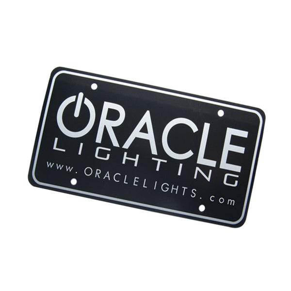 Oracle License Plate Black SEE WARRANTY 8052-504