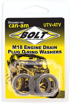 Bolt CAN-ALM18 Engine Drain Plug Wshr M18x24 Aluminum 5pk