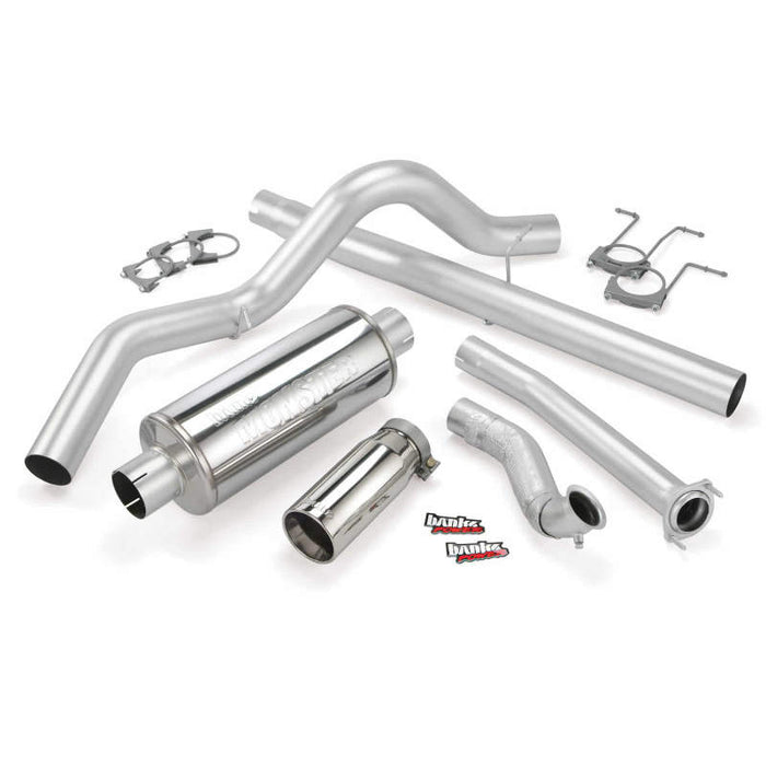 Banks Power 94-97 Ford 7.3L ECLB Monster Exhaust System SS Single Exhaust w/ Chrome Tip 46298