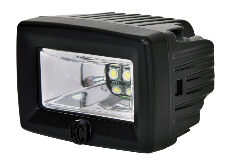 KC HiLiTES C-Series 2in. C2 LED Light 20w Area Flood Beam (Single) Black 1328