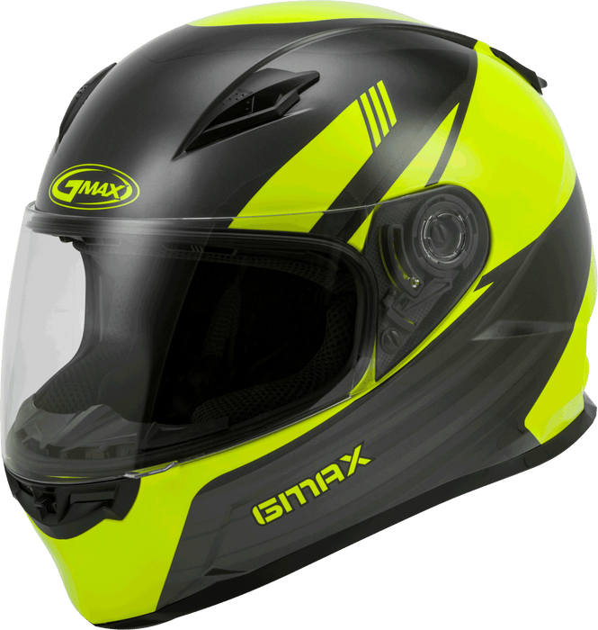 Gmax Ff-49 Full-Face Deflect Helmet Hi-Vis/Grey Md G1494525